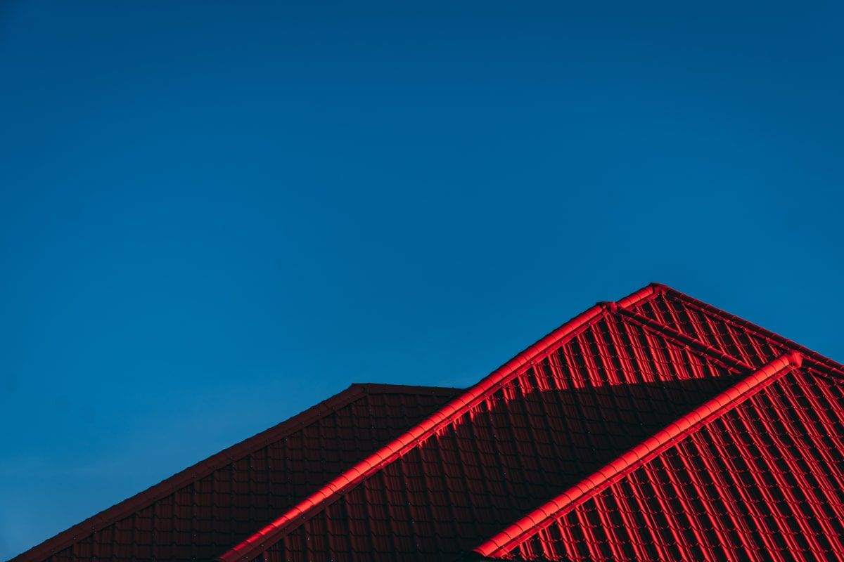 red metal roofing material